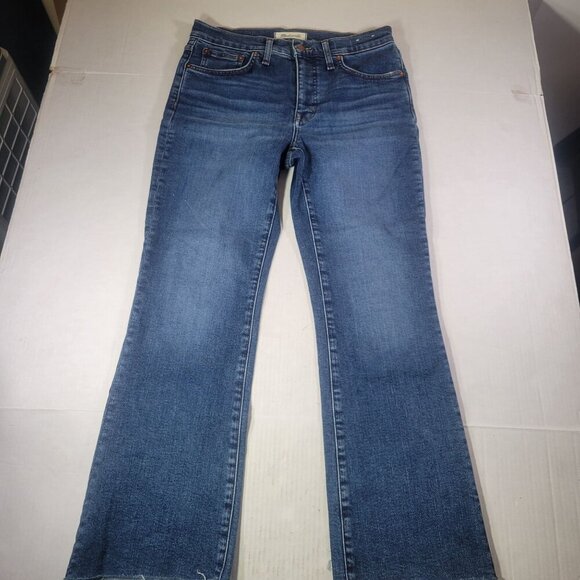Madewell Mid-Rise Kick Out Demin Jeans Size 28 - Picture 1 of 9